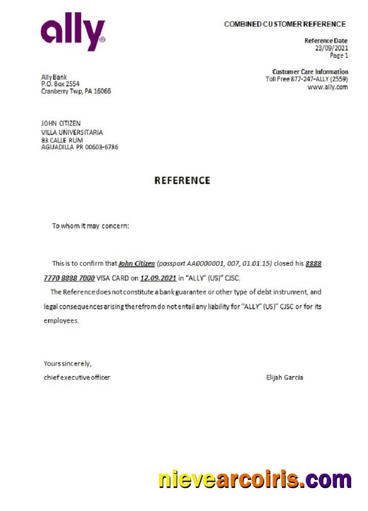 USA Ally closure reference